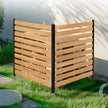 VEVOR Wood Privacy Fence 2 Panels Slatted Air Conditioner Fence 38