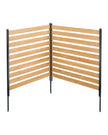 VEVOR Wood Privacy Fence 2 Panels Slatted Air Conditioner Fence 38