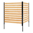 VEVOR Wood Privacy Fence 2 Panels Slatted Air Conditioner Fence 38