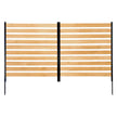 VEVOR Wood Privacy Fence 2 Panels Slatted Air Conditioner Fence 38