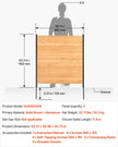 VEVOR Wooden Privacy Fence 2 Panels Solid Air Conditioner Fence 38