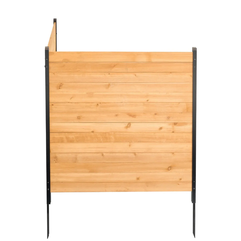 VEVOR Wooden Privacy Fence 2 Panels Solid Air Conditioner Fence 38