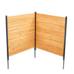 VEVOR Wooden Privacy Fence 2 Panels Solid Air Conditioner Fence 38