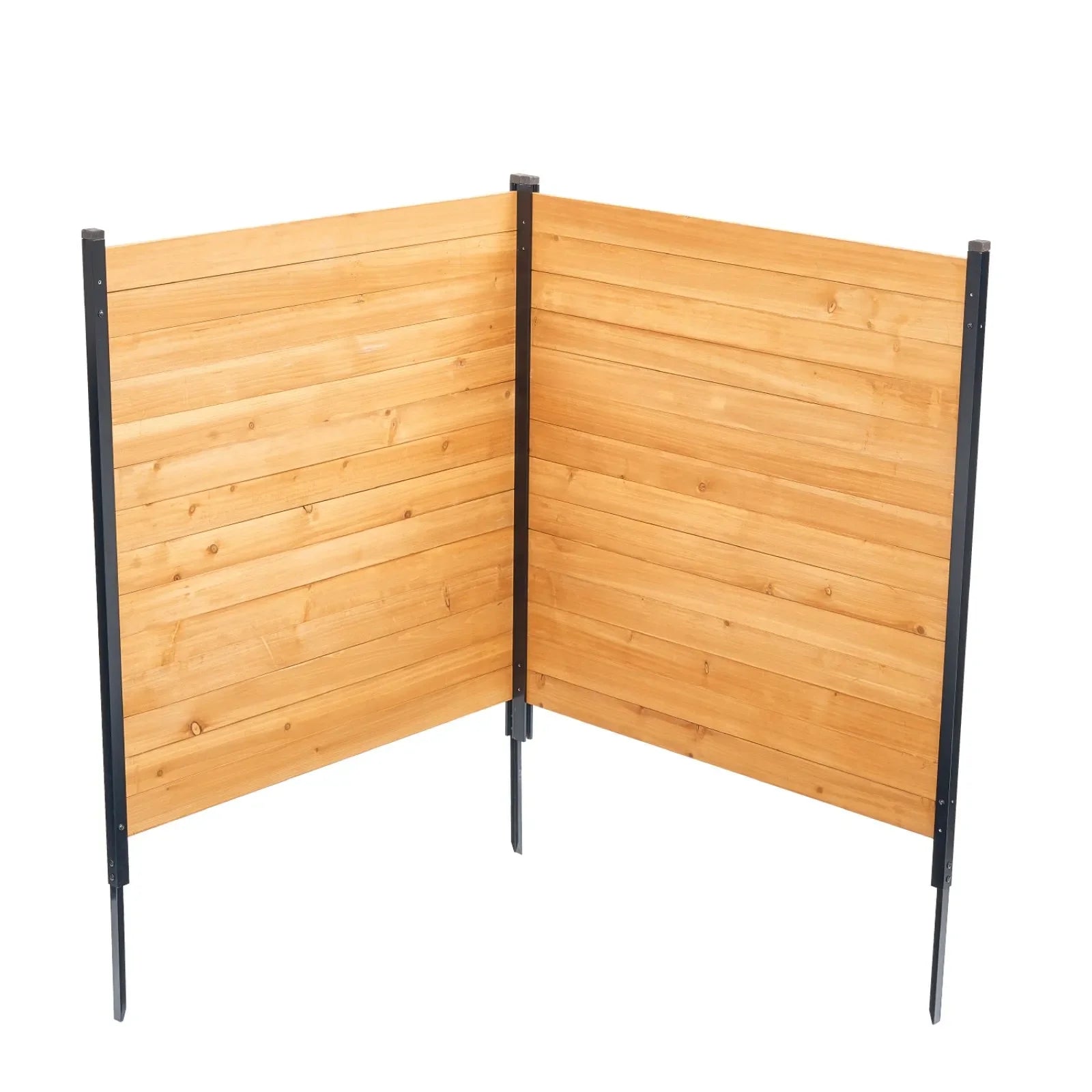 VEVOR Wooden Privacy Fence 2 Panels Solid Air Conditioner Fence 38