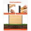 VEVOR Wood Privacy Fence 1 Panel Slatted Air Conditioner Fence 39