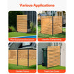 VEVOR Wood Privacy Fence 1 Panel Slatted Air Conditioner Fence 39