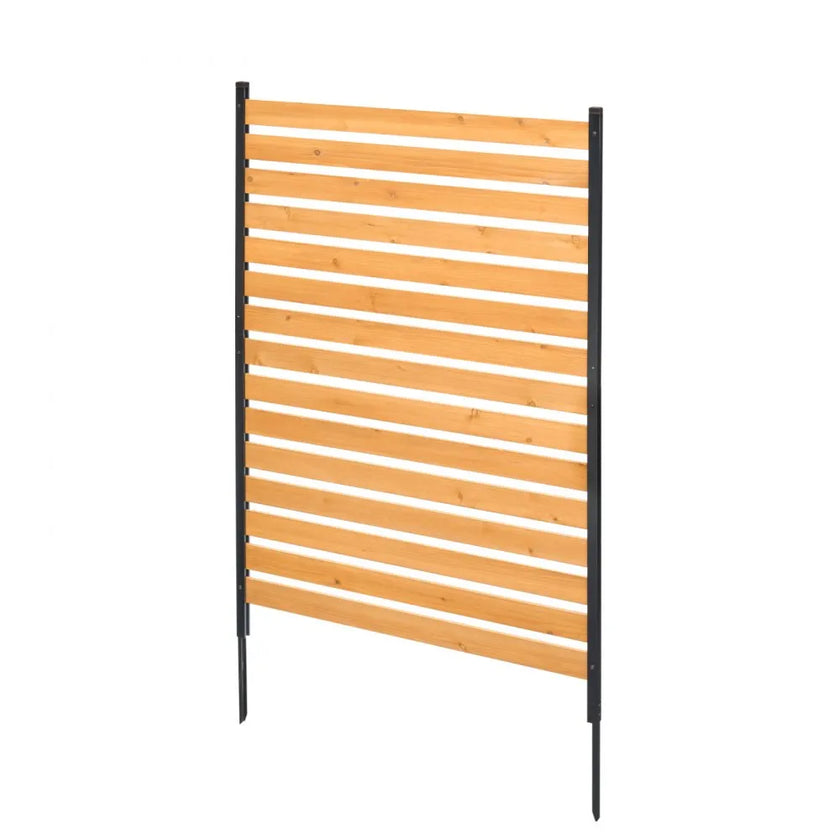 VEVOR Wood Privacy Fence 1 Panel Slatted Air Conditioner Fence 39