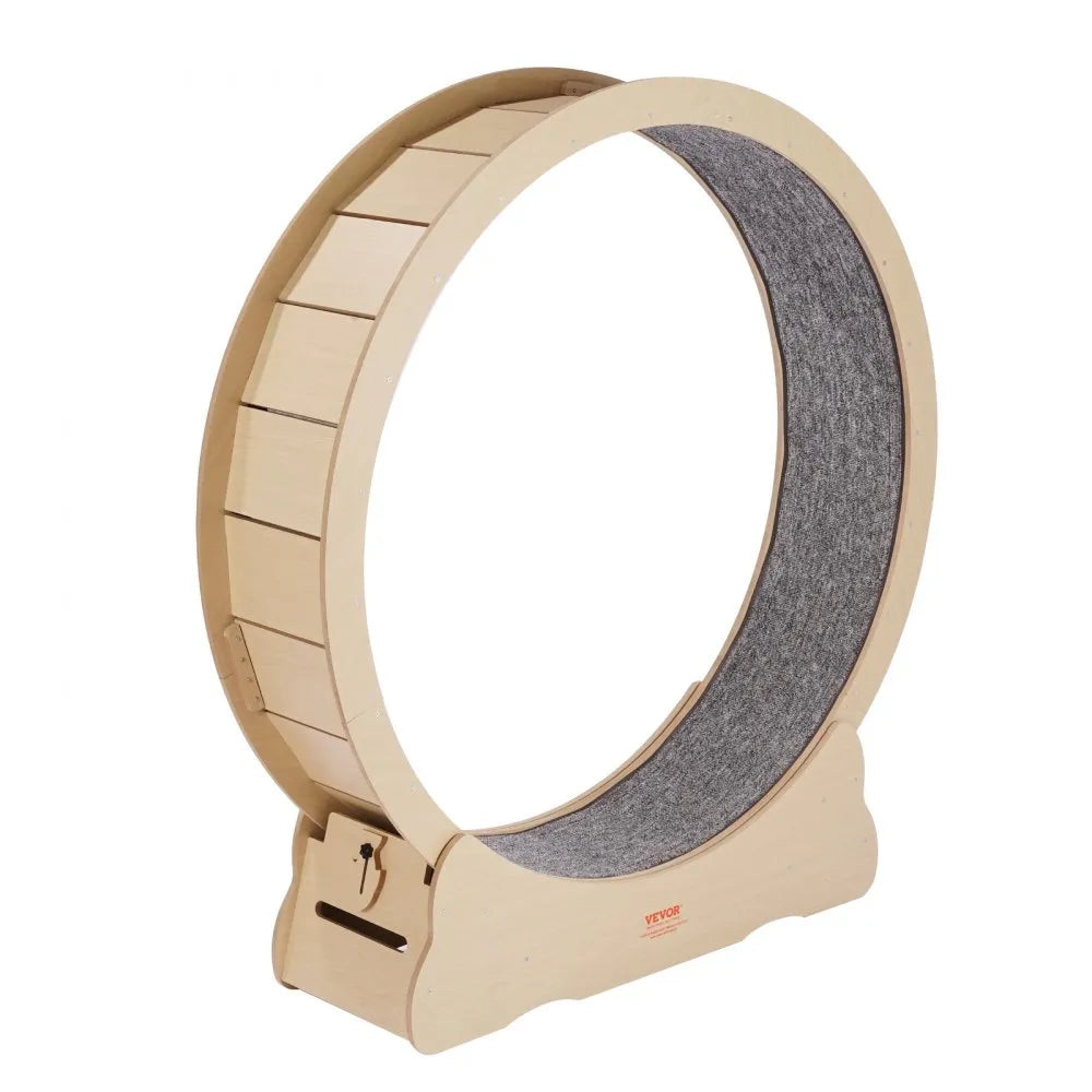 VEVOR Wooden Cat Exercise Wheel 52