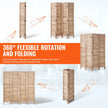 VEVOR Wood Room Divider Wooden Privacy Screen 4 Panel Room Separation Divider