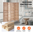 VEVOR Wood Room Divider Wooden Privacy Screen 4 Panel Room Separation Divider