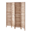 VEVOR Wood Room Divider Wooden Privacy Screen 4 Panel Room Separation Divider