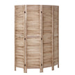 VEVOR Wood Room Divider Wooden Privacy Screen 4 Panel Room Separation Divider