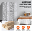 VEVOR Wood Room Divider Wooden Screen 4 Panel Room Separation Privacy Screen
