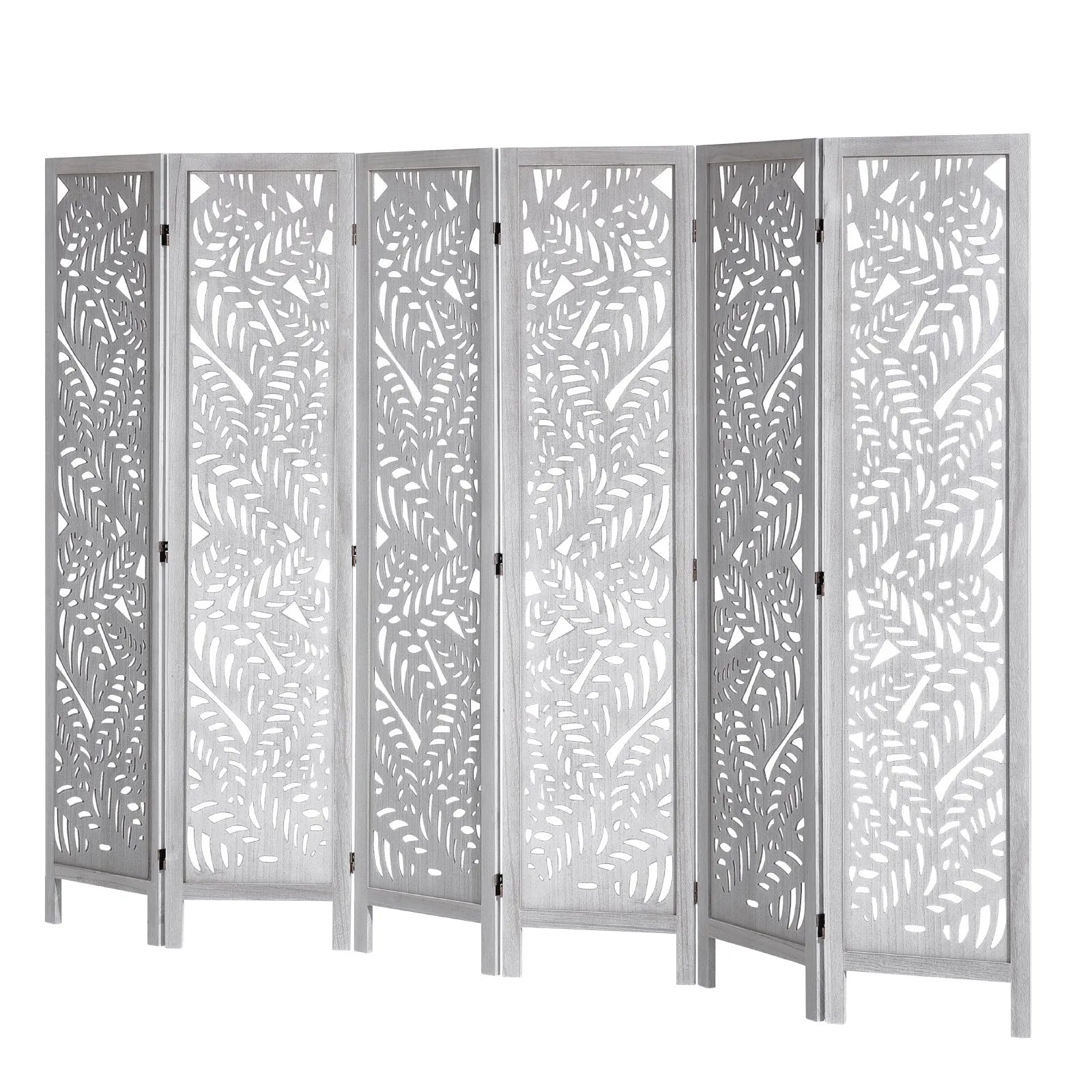 VEVOR Wood Room Divider Wooden Screen 6 Panel for Room Separation Home Office