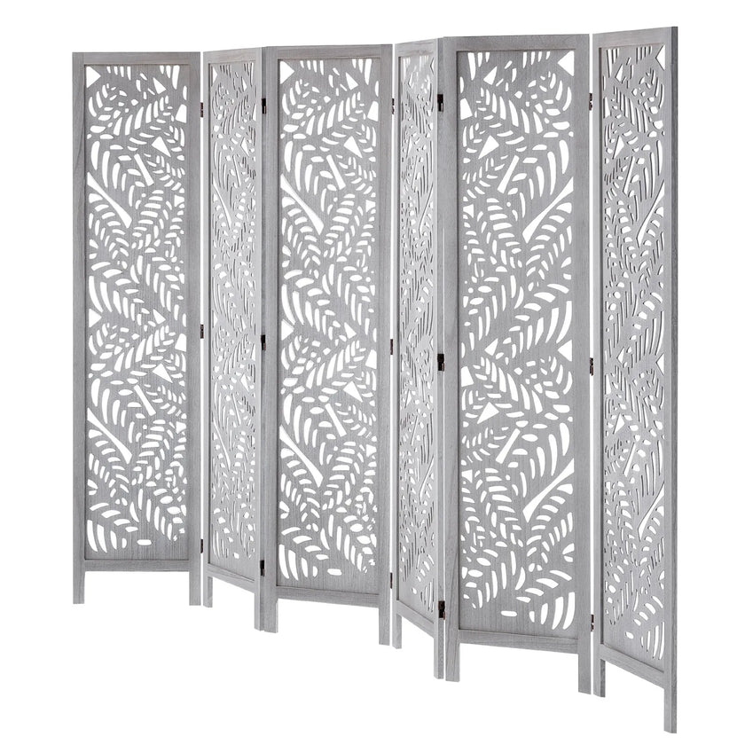VEVOR Wood Room Divider Wooden Screen 6 Panel for Room Separation Home Office
