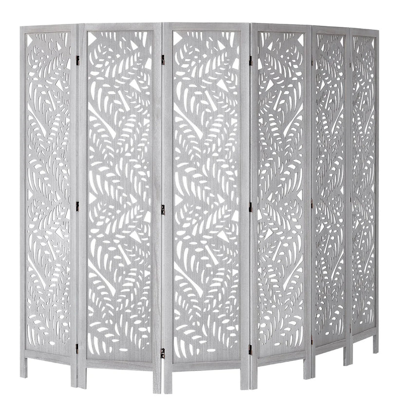 VEVOR Wood Room Divider Wooden Screen 6 Panel for Room Separation Home Office