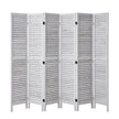 VEVOR Wood Room Divider Wooden Privacy Screen 6 Panel Room Separation Divider