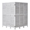 VEVOR Wood Room Divider Wooden Privacy Screen 6 Panel Room Separation Divider
