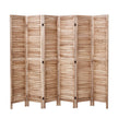 VEVOR Wood Room Divider Portable Wooden Partition 6 Panel for Room Separation