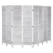 VEVOR Wood Room Divider Wooden Privacy Screen 8 Panel Room Separation Divider