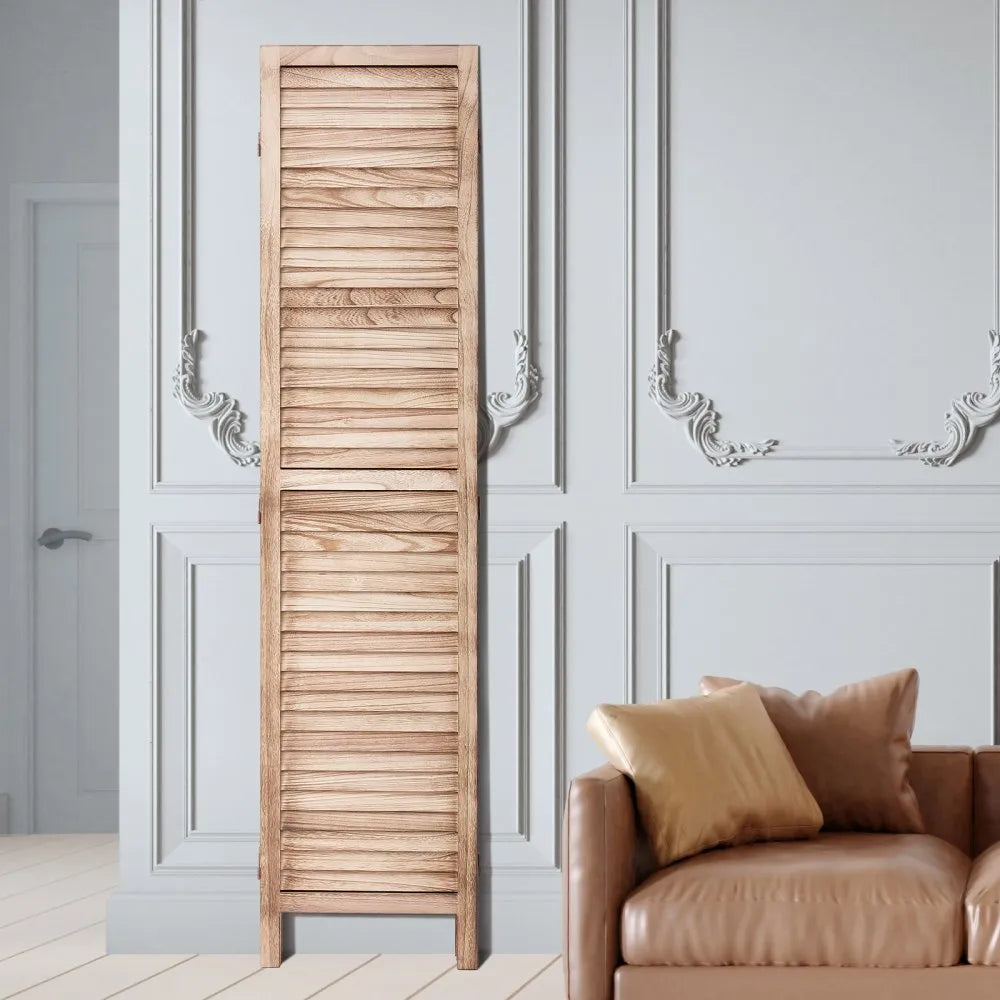 VEVOR Wood Room Divider Wooden Screen 8 Panel for Room Separation Home Office