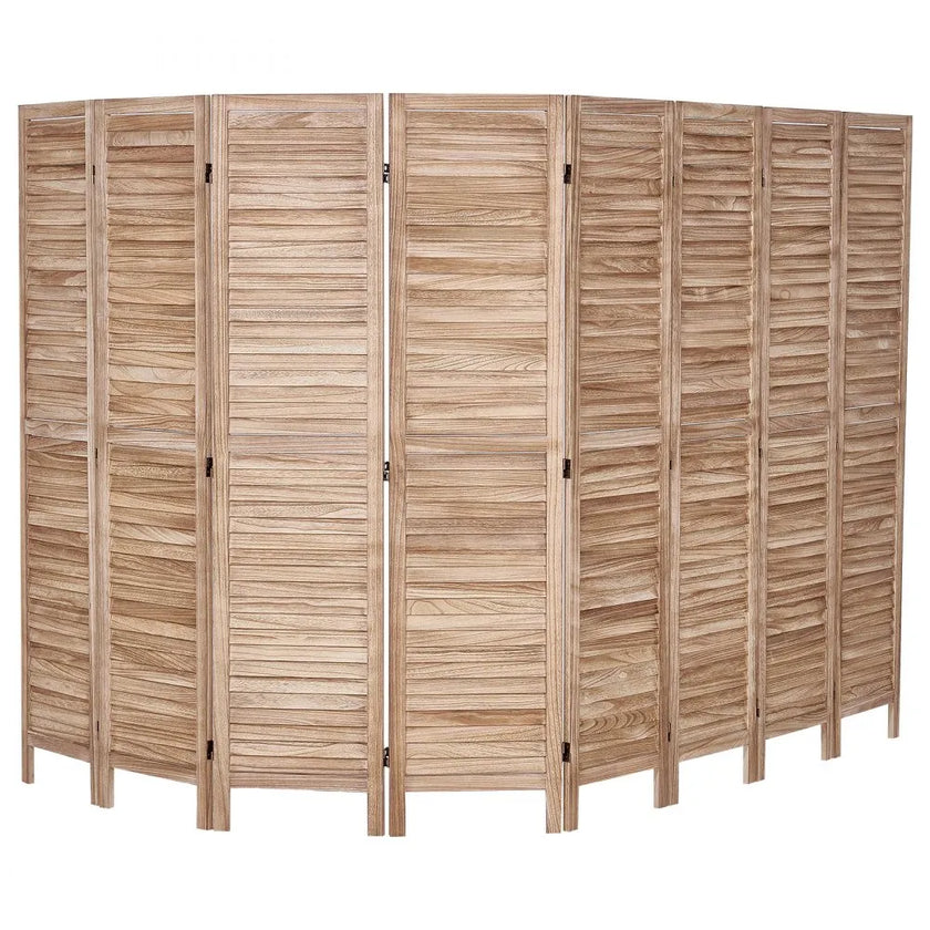 VEVOR Wood Room Divider Wooden Screen 8 Panel for Room Separation Home Office