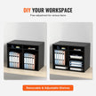 VEVOR Wood Literature Organizer, 12 Compartments, File Sorter with Removable Shelves, Mailboxes Slot for Office Home Classroom Mailrooms Organization, EPA Certified, Black
