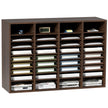 VEVOR Literature Organizers, 36 Compartments Office Mailbox with Adjustable Shelves, Wood Literature Sorter 39.3x12x26.8 inches for Office, Home, Classroom, Mailrooms Organization, EPA Certified Brown