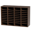 VEVOR Literature Organizers, 36 Compartments Office Mailbox with Adjustable Shelves, Wood Literature Sorter 39.3x12x26.8 inches for Office, Home, Classroom, Mailrooms Organization, EPA Certified Brown