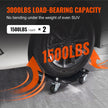VEVOR Wheel Dolly, 3000 lbs/1360 kg Car Dollies, Wheel Dolly Car Tire Stake Set of 2 Piece, Heavy-duty Car Tire Dolly Moving Cars, Trucks, Trailers, Motorcycles, and Boats