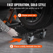 VEVOR Wheel Dolly, 3000 lbs/1360 kg Car Dollies, Wheel Dolly Car Tire Stake Set of 2 Piece, Heavy-duty Car Tire Dolly Moving Cars, Trucks, Trailers, Motorcycles, and Boats