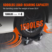 VEVOR Wheel Dolly, 6000 lbs/2722 kg Car Moving Dolly, Wheel Dolly Car Tire Stake Set of 4 Piece, Heavy-duty Car Tire Dolly Cart Moving Cars, Trucks, Trailers, Motorcycles, and Boats
