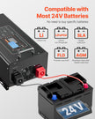 VEVOR 5000W Pure Sine Wave Inverter Charger DC 24V to AC 120V Power Inverter