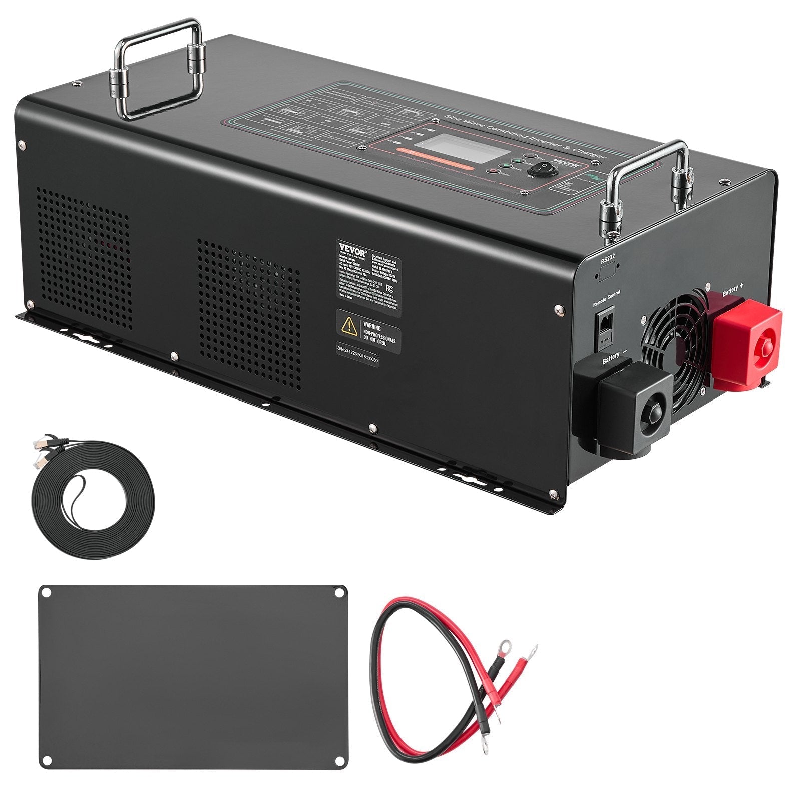 VEVOR 6000W Pure Sine Wave Inverter Charger DC 48V to AC 120V Power Inverter
