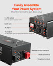 VEVOR 6000W Pure Sine Wave Inverter Charger DC 24V to AC 120V Power Inverter