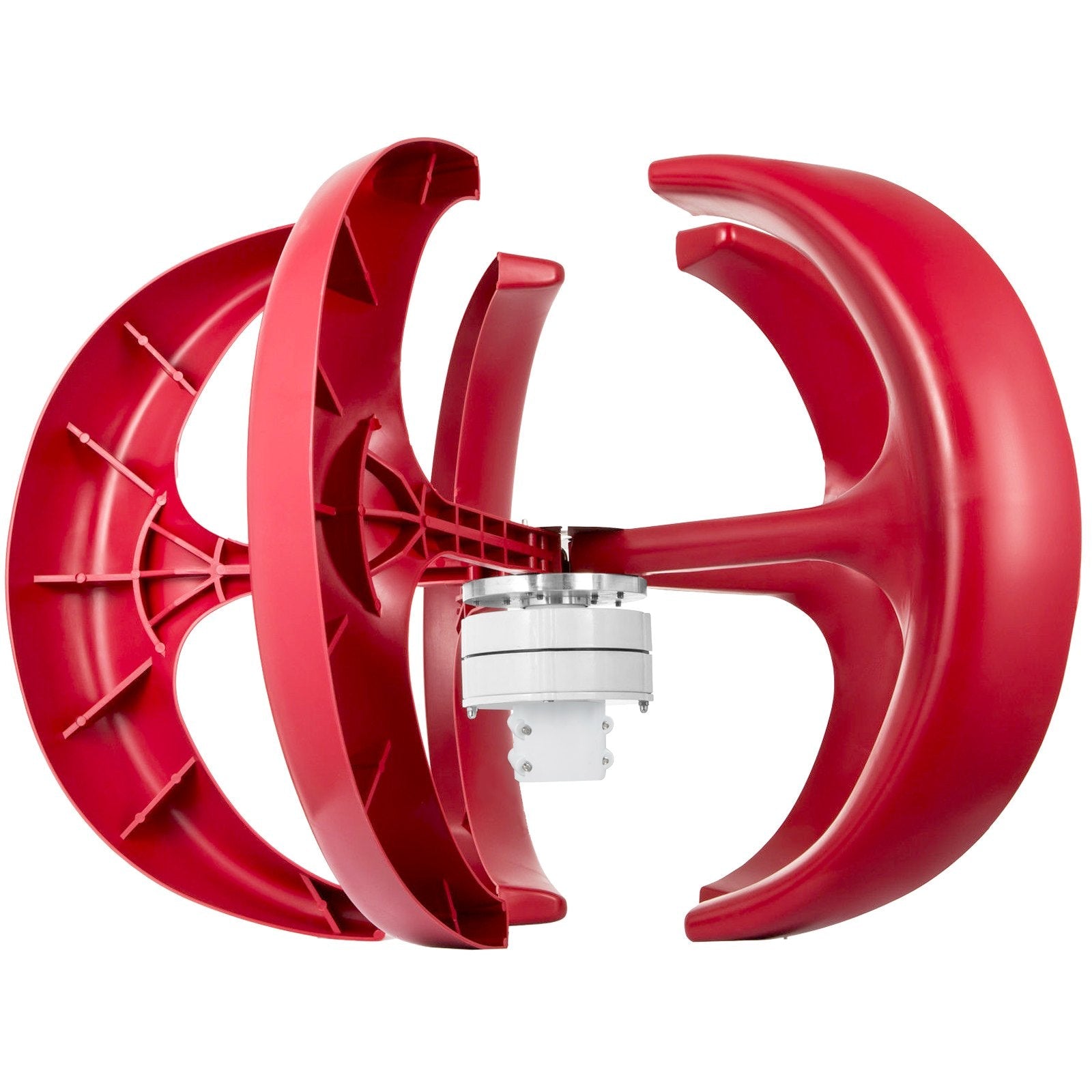 VEVOR Wind Turbine 400W 12V Wind Turbine Generator Red Lantern Vertical Wind Generator 5 Leaves Wind Turbine Kit Controller(400W 12V Red)
