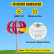 VEVOR Wind Turbine 400W 12V Wind Turbine Generator Red Lantern Vertical Wind Generator 5 Leaves Wind Turbine Kit Controller(400W 12V Red)