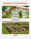 VEVOR Steel Landscape Edging 10 Packs 40 x 4.5in Weather-Resistant for Yard Lawn