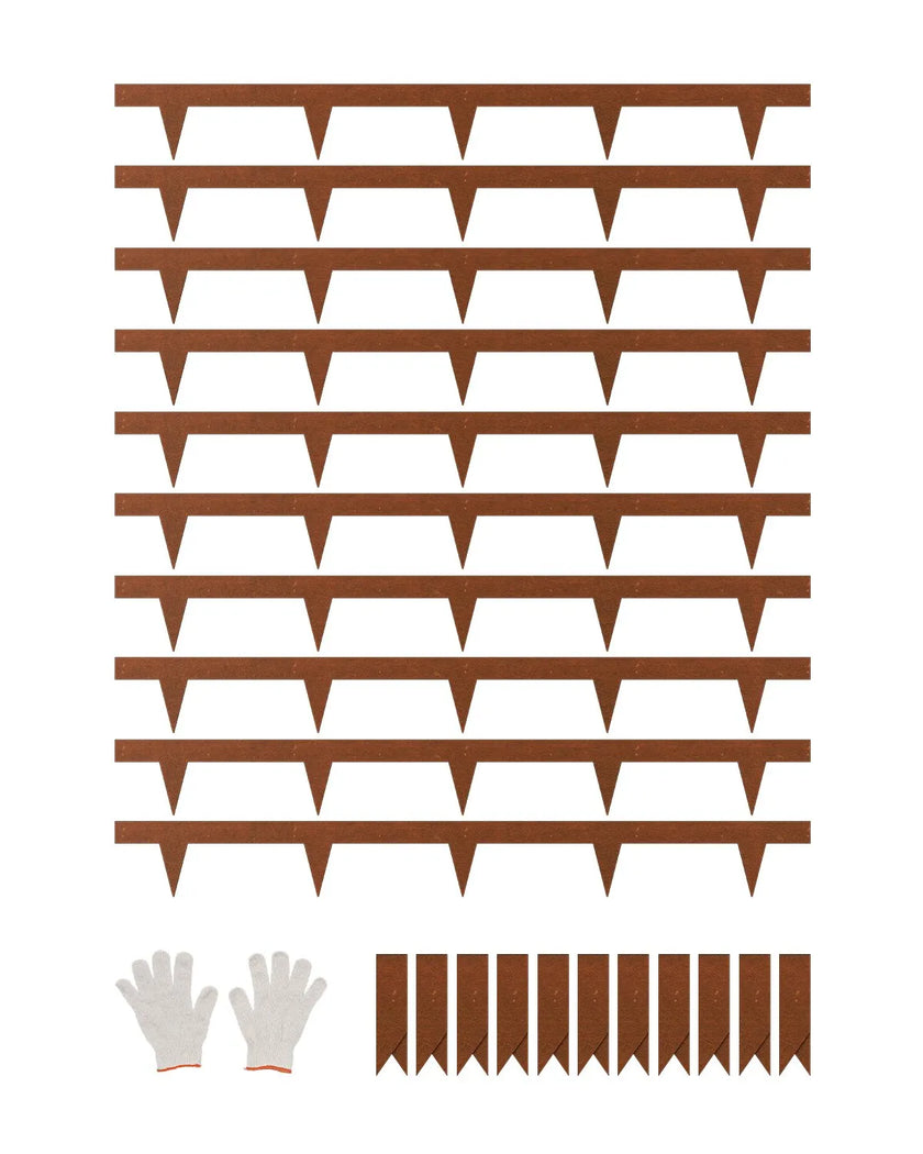 VEVOR Steel Landscape Edging 10 Packs 40 x 4.5in Weather-Resistant for Yard Lawn