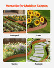 VEVOR Steel Landscape Edging 6 Packs 40 x 8in Weather-Resistant for Yard Lawn