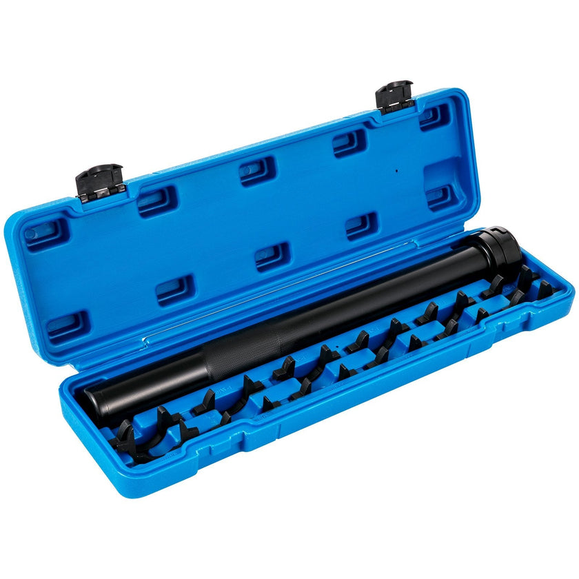 VEVOR Inner Tie Rod Tool Kit, 12 Pcs Tie Rod Removal Tool, 12 Pcs Crowfoot Adapters Master Inner Tie Rod Tool Set, 1/2 Inch Drive Tube Tie Rods Tool, Heavy-Duty Steel Inner Tie Rod Removal Tool For Ve