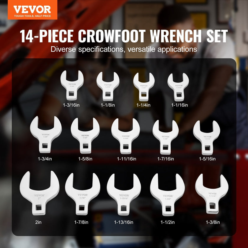 VEVOR Crowfoot Wrench Set, 1/2