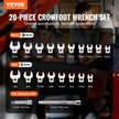 VEVOR Crowfoot Wrench Set, 3/8