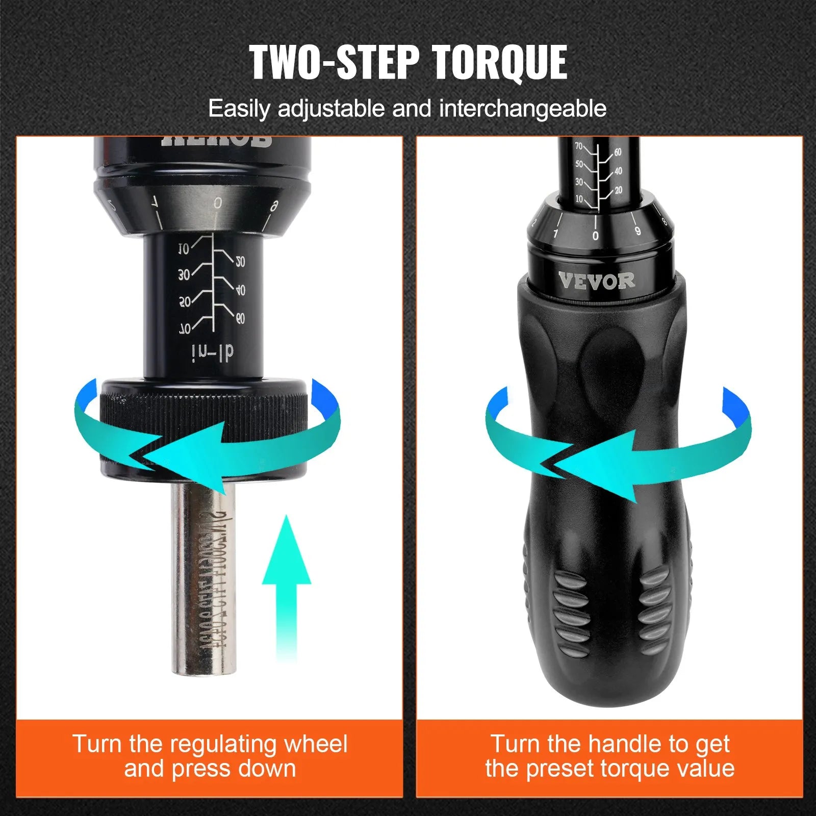VEVOR Torque Screwdriver, 1/4