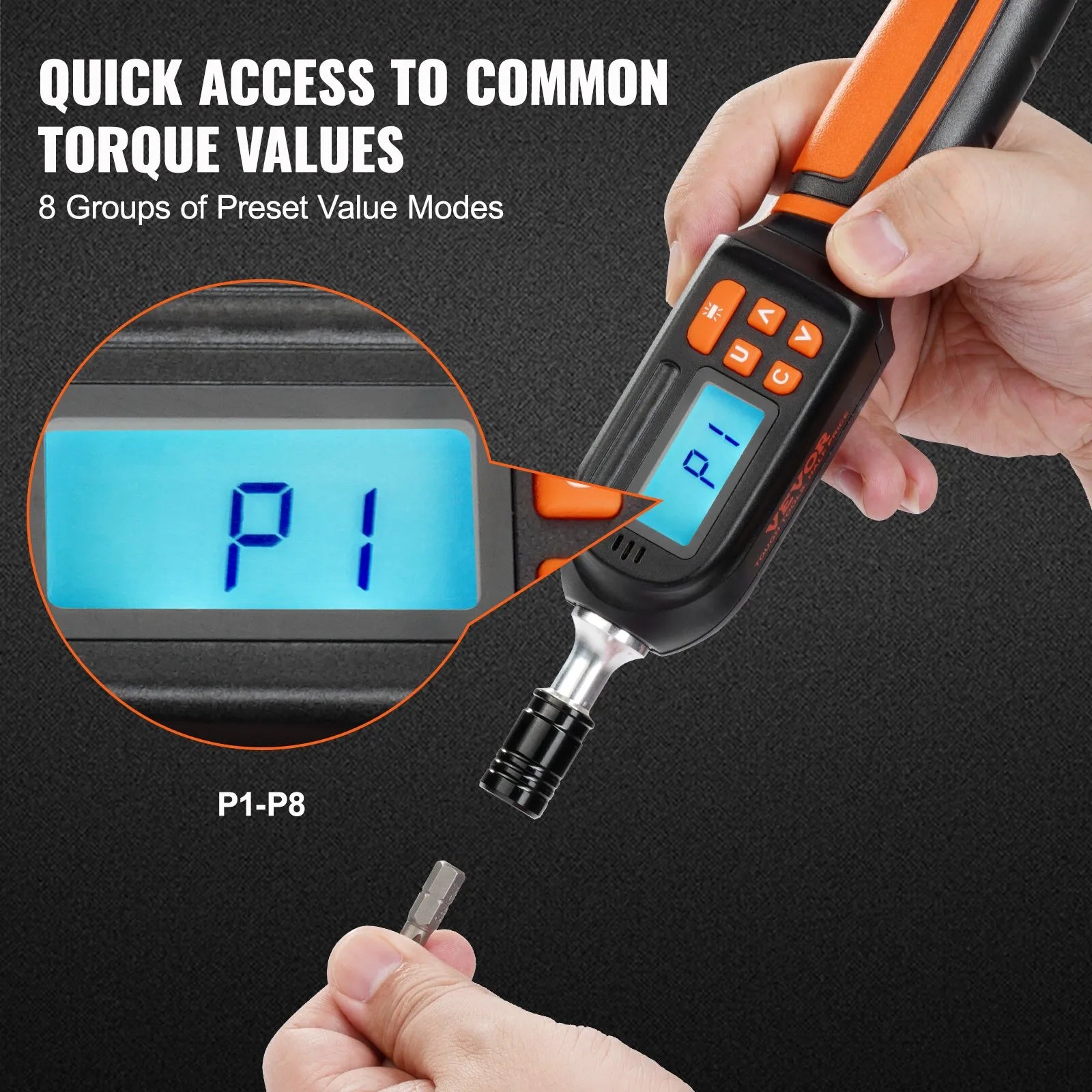 VEVOR Digital Torque Screwdriver, 1/4