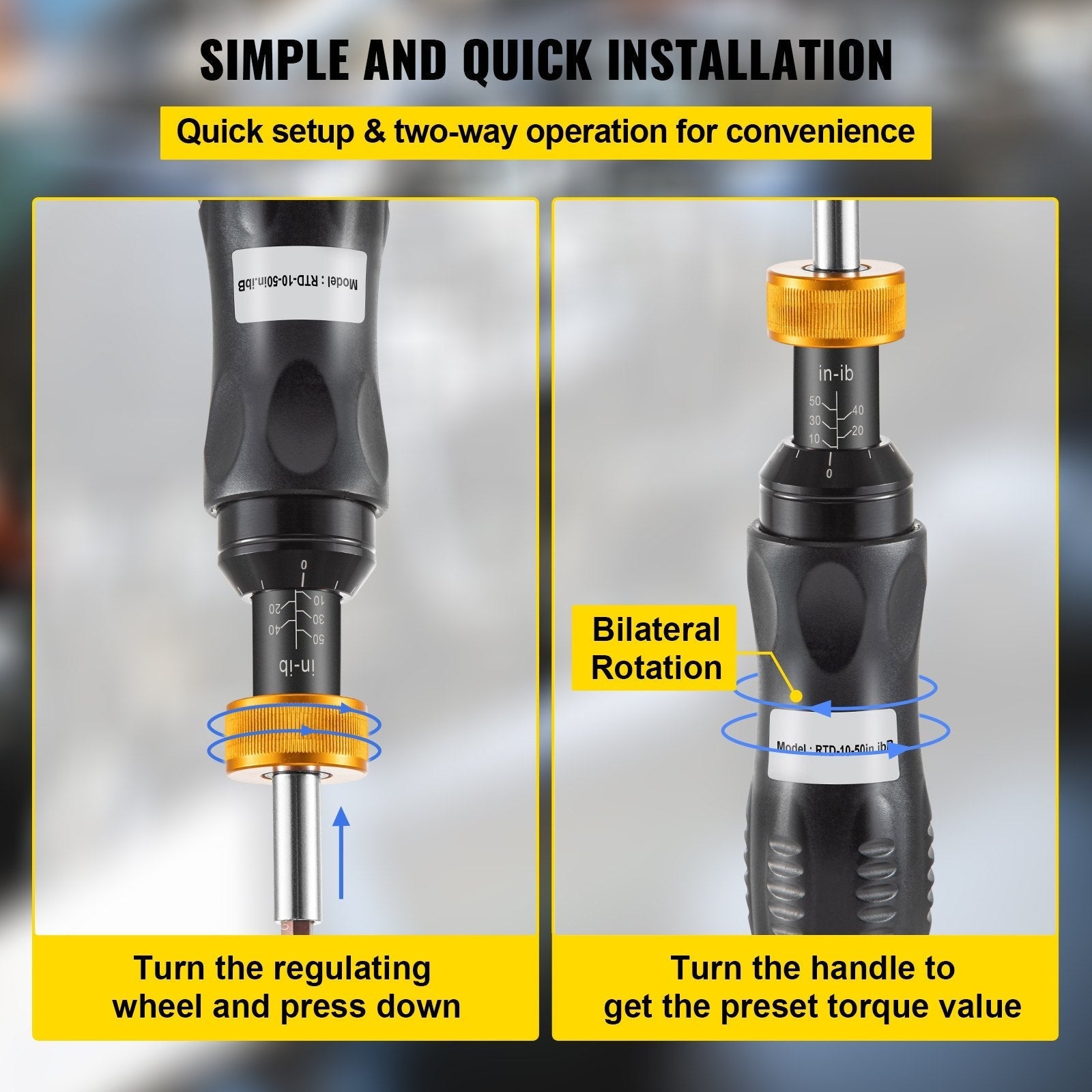 VEVOR Torque Screwdriver, 1/4\