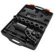 VEVOR Torque Multiplier, Heavy Duty Torque Multiplier Wrench Set, 1 Inch Drive Lug Nut Wrench Torque Multiplier, 1:64 6800N.m Lug Nut Remover, with 8 Sockets and Storage Case for Truck Trailer RV