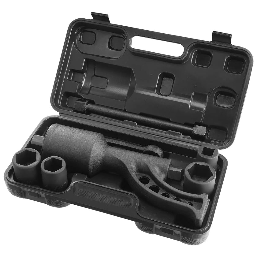 VEVOR Torque Multiplier, Heavy Duty Torque Multiplier Wrench Set, 1 Inch Drive Lug Nut Wrench Torque Multiplier, 1:64 6800N.m Lug Nut Remover, with 4 Sockets and Storage Case for Truck Trailer RV