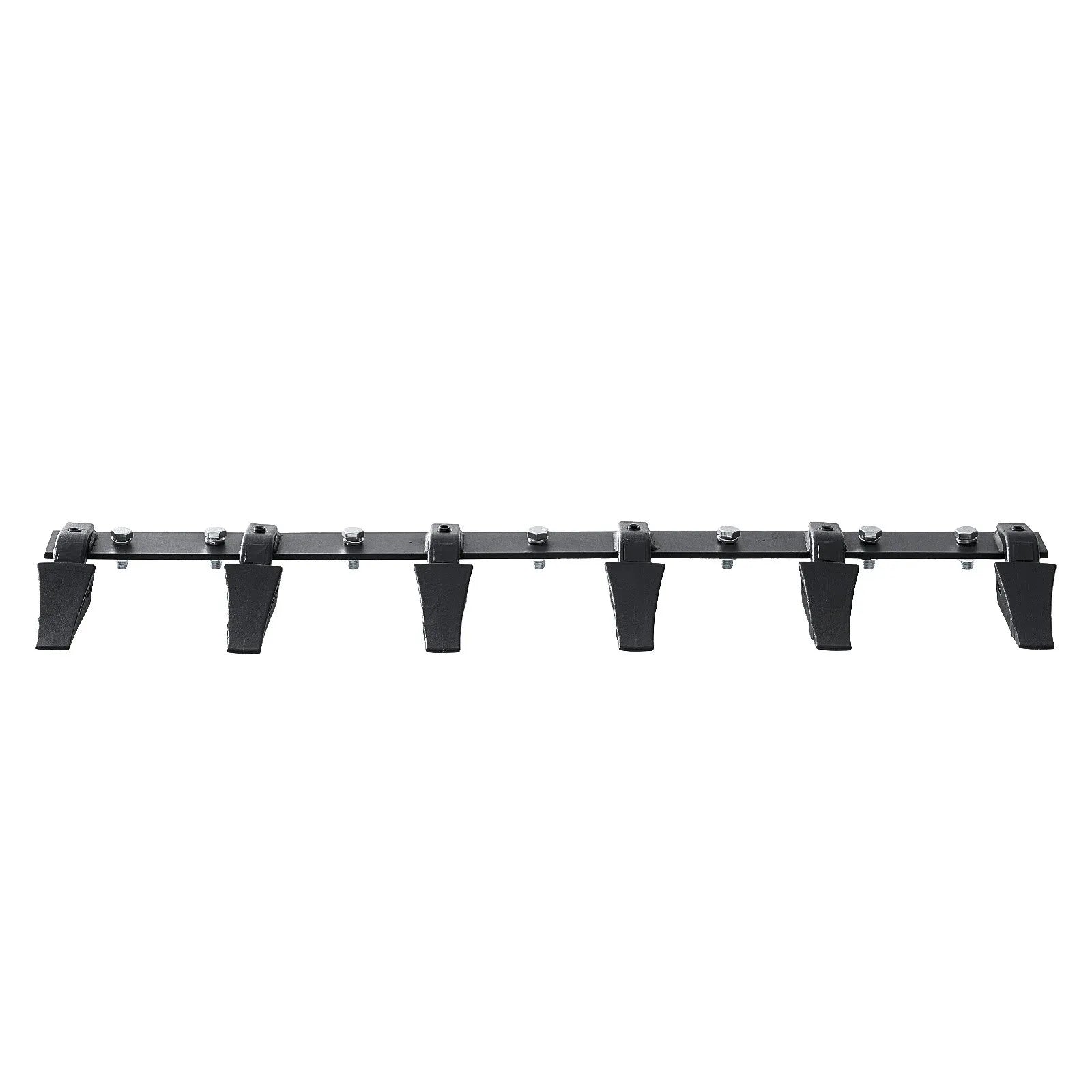 VEVOR Bucket Tooth Bar, 48'', Heavy Duty Tractor Bucket 6 Teeth Bar for Loader Tractor Skidsteer, 4560 lbs Load-Bearing Capacity Bolt On Design, for Efficient Soil Excavation and Bucket Protection