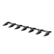 VEVOR Bucket Tooth Bar, 60'', Heavy Duty Tractor Bucket 7 Teeth Bar for Loader Tractor Skidsteer, 4560 lbs Load-Bearing Capacity Bolt On Design, for Efficient Soil Excavation and Bucket Protection
